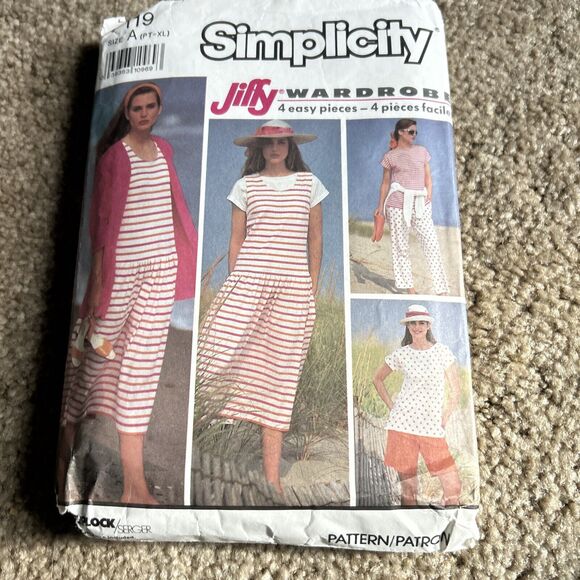Lot Of 3 Vintage Sewing Patterns Women's Girls 80s 90s 2000s Y2K Simplicity - Picture 4 of 7